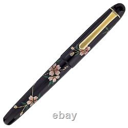 Platinum #3776 Century Kaga Hira Makie Fountain Pen SAKURA M Nib PNB-30000B#40-3