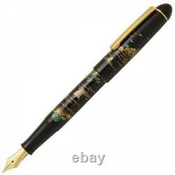 Platinum #3776 Century Kaga Hira Makie Fountain Pen SANSUI F Nib PNB-30000B#84-2