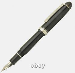 Platinum #3776 Century Rhodium Fountain Pen Black Diamond UEF PNB-18000CR#7-9