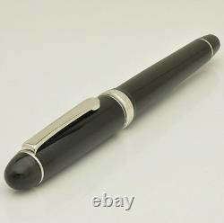 Platinum #3776 Century Rhodium Fountain Pen Black Diamond UEF PNB-18000CR#7-9