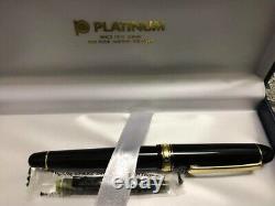 Platinum #3776 Fountain Pen Black Diamond Music Nib 14K Stationery