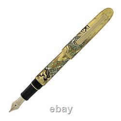 Platinum Kanazawa-haku Fountain Pen in Ascending Dragon 14K Gold Medium Point