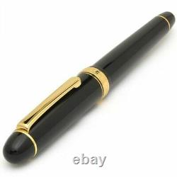 Platinum NEW #3776 CENTURY Fountain Pen Black in Black EF Nib PNB-15000#1-1