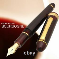 Platinum New #3776 CENTURY Fountain Pen Bourgogne Coarse Nib PNB-15000#71-5