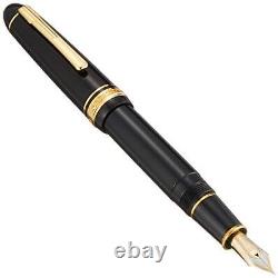 Platinum PRESIDENT Fountain Pen Black Medium Nib PTB-20000P#1-3