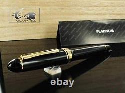 Platinum PRESIDENT Fountain Pen Black UEF Needle Point Nib PTB-20000P NEW