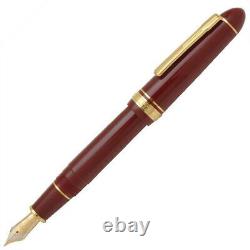 Platinum PRESIDENT Fountain Pen Wine Red Broad Nib PTB-20000P#10-4