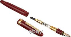 Platinum PRESIDENT Fountain Pen Wine Red Broad Nib PTB-20000P#10-4