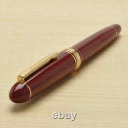 Platinum PRESIDENT Fountain Pen Wine Red Medium Nib PTB-20000P#10-3