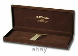 Platinum PRESIDENT Rhodium Finished Fountain Pen Black Fine Nib PTB-25000PR#1-2