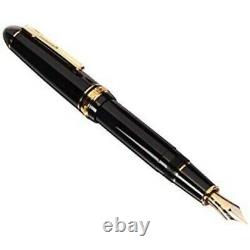 Platinum President Black 18K Fountain Pen Medium Nib PTB-20000P 1-3 NEW