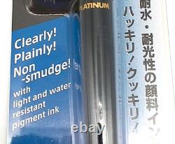 Platinum black fountain pen carbon ink ultra-fine DP-800S Pack#1-1 New FedEx #22