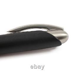 Porsche Design P3150 Fountain Pen Black Leather 18K M-nib