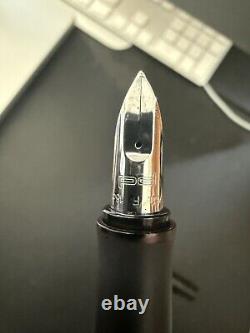 Porsche Limited Edition Pure Black Medium 18k Nib Fountain Pen F style P'3000