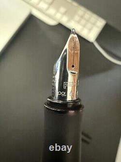 Porsche Limited Edition Pure Black Medium 18k Nib Fountain Pen F style P'3000