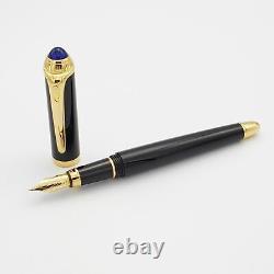 R de Cartier Roadster Black and Gold Medium Fountain Pen (ST240003)