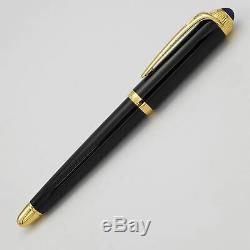 R de Cartier Roadster Black and Gold Medium Fountain Pen (ST240003)