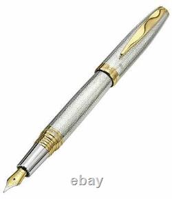 RARE Xezo Maestro 925 Sterling Silver Fountain Pen Extra Fine Nib. N219