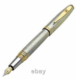 RARE Xezo Maestro 925 Sterling Silver Fountain Pen Extra Fine Nib. N219