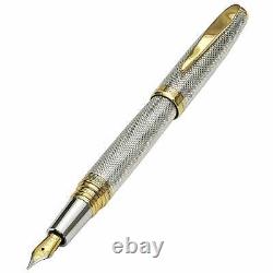 RARE Xezo Maestro 925 Sterling Silver Fountain Pen Extra Fine Nib. N219