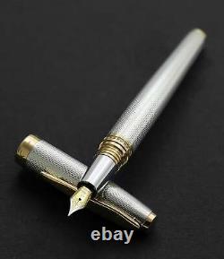 RARE Xezo Maestro 925 Sterling Silver Fountain Pen Extra Fine Nib. N219