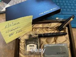 REDUCED-Sailor (? 11-7002-620) Ebonite Fountain Pen Black/Gold $600