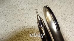 RESTORED VINTAGE SHEAFFER PFM II FOUNTAIN PEN IN BLACK & PdAg Medium NIB