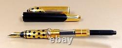 Rare Collectable Panthere de Cartier Fountain Gold-plated Pen F Nib