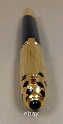 Rare Collectable Panthere de Cartier Fountain Gold-plated Pen F Nib