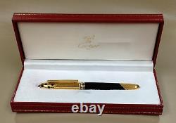 Rare Collectable Panthere de Cartier Fountain Gold-plated Pen F Nib