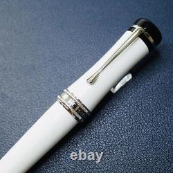 Rare New Montblanc Bonheur White Fountain Pen Pen F Pen Tip