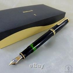 Rare Old Style Pelikan M800 Black GT Fountain Pen 14C! OM Nib W-Germany 1988