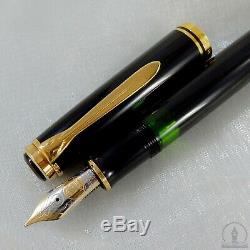 Rare Old Style Pelikan M800 Black GT Fountain Pen 14C! OM Nib W-Germany 1988