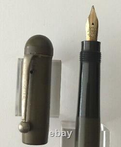 Rare Primus Bhr Safety Filler Fountain Pen 14kt Gold Nib Germany Vintage