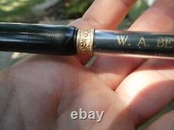 Rare Ralph Van Winkle Glass Barrel Taper Cap Fountain Pen RP20