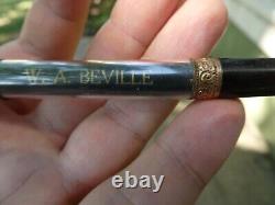 Rare Ralph Van Winkle Glass Barrel Taper Cap Fountain Pen RP20