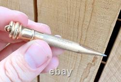 Rare Signet Jr Rexall Ring Pendant 14k Gold Fountain Pen & Mechanical Pencil Set