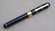 Rare Yves Saint Laurent Ysl Fountain Pen Black Lacquer & Gold Tone