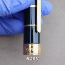 Rare Yves Saint Laurent YSL Fountain Pen Black Lacquer & Gold Tone