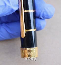 Rare Yves Saint Laurent YSL Fountain Pen Black Lacquer & Gold Tone