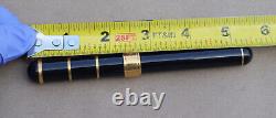 Rare Yves Saint Laurent YSL Fountain Pen Black Lacquer & Gold Tone