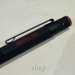 Rotring 6 Million Fountain Pen F Nib Black Case Manual Included