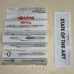 Rotring 6 Million Fountain Pen F Nib Black Case Manual Included