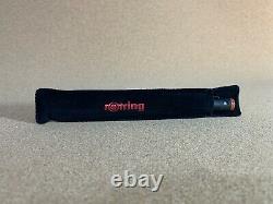 Rotring 600 Fountain Pen Black-Gold, 18k Gold L Nib, (New Old Stock) since1980s