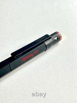 Rotring 600 Fountain Pen Black Gold M Nib, made in Germany