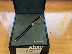 S. T. Dupont Art Nouveau Fountain Pen Black And Gold Pen Limited 396/4000