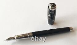 S. T. Dupont Picasso Black Lacquer Fountain Pen, Limited Edition 410046, NIB