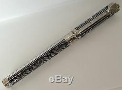 S. T. Dupont White Knight Large Fountain Pen, Premium Edition # 141030 New In Box