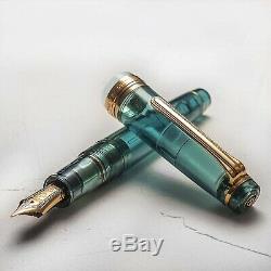 SAILOR x WANCHER Professional Gear 21K Fountain Pen Limited Aqua Blue MF JAPAN