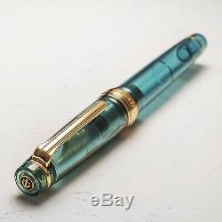 SAILOR x WANCHER Professional Gear 21K Fountain Pen Limited Aqua Blue MF JAPAN